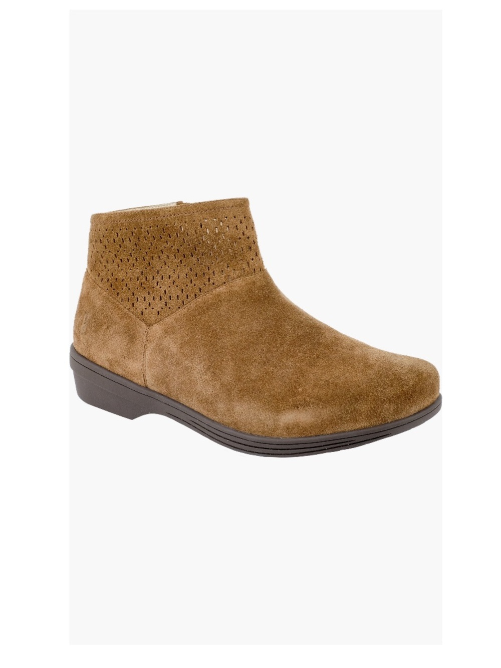 Revitalign Del Mar Orthotic Bootie Brown Leather Perforated Collar Women’s 7.5